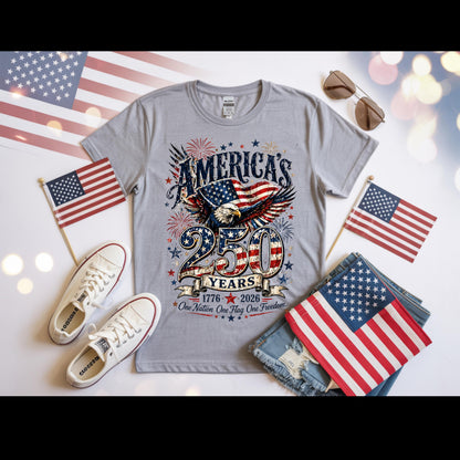 America's 250 Years Patriotic Eagle Shirt | 1776-2026 Independence Day Tee