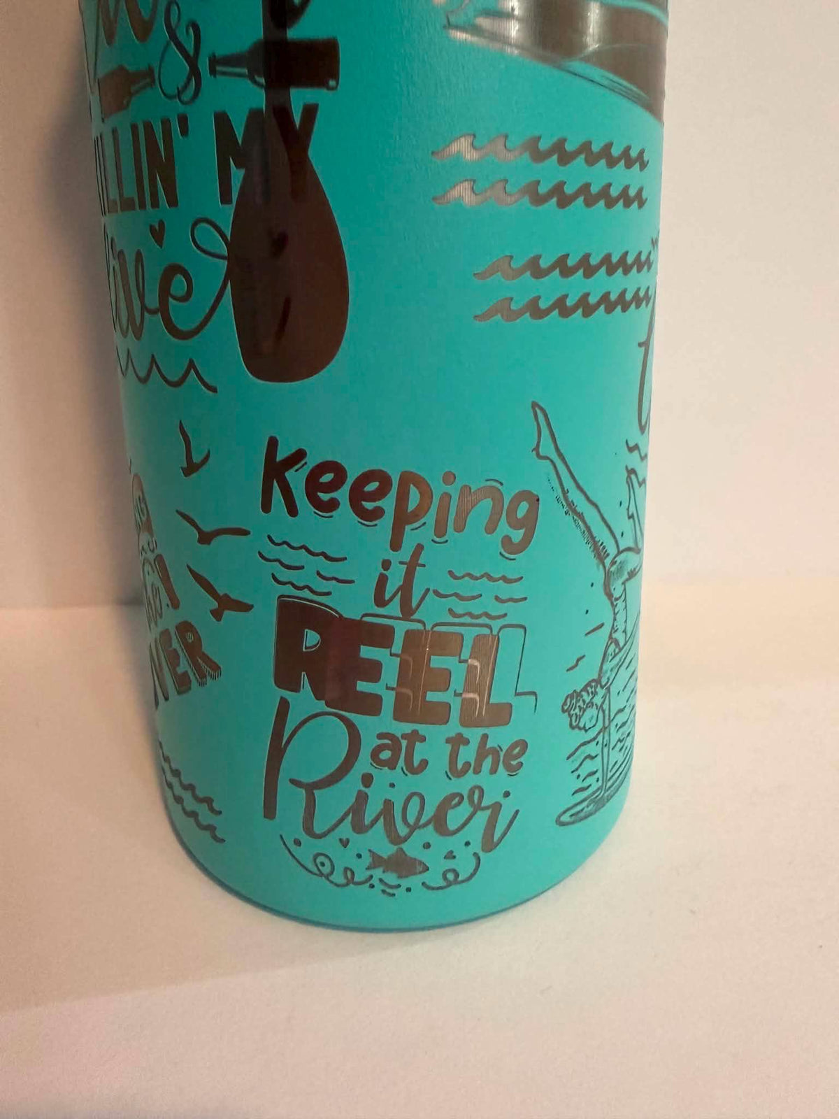River Life Laser Engraved Tumbler | River Lovin’ Mama 20 oz Stainless Steel Tumbler | Clearance