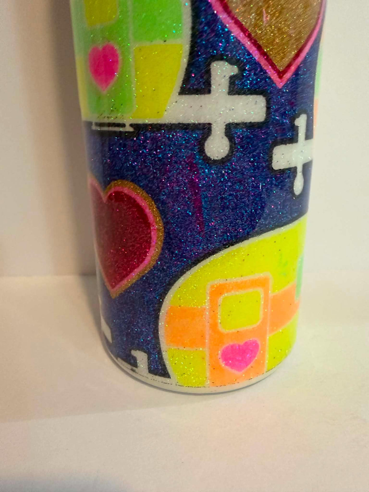 Retro Camper Epoxy Glitter Tumbler Vintage Camper 20 oz Skinny Cup | Clearance