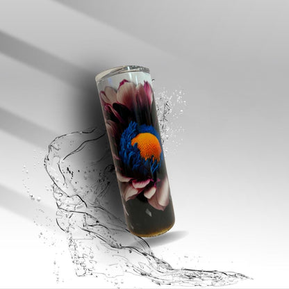 Floral 20 oz Sublimation Tumbler Wildflower Stainless Steel Cup | Handmade Skinny Tumbler | Clearance