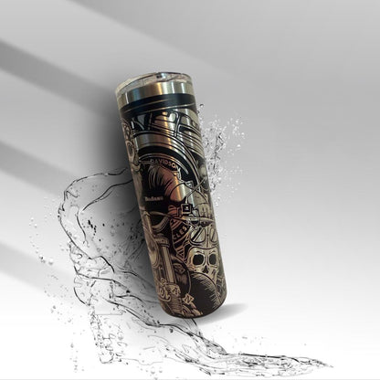 Engraved Motorcycle Rider 20 oz Laser Tumbler | Biker Gift | Husband Gift | Stainless Steel Insulated Cup | Clearance