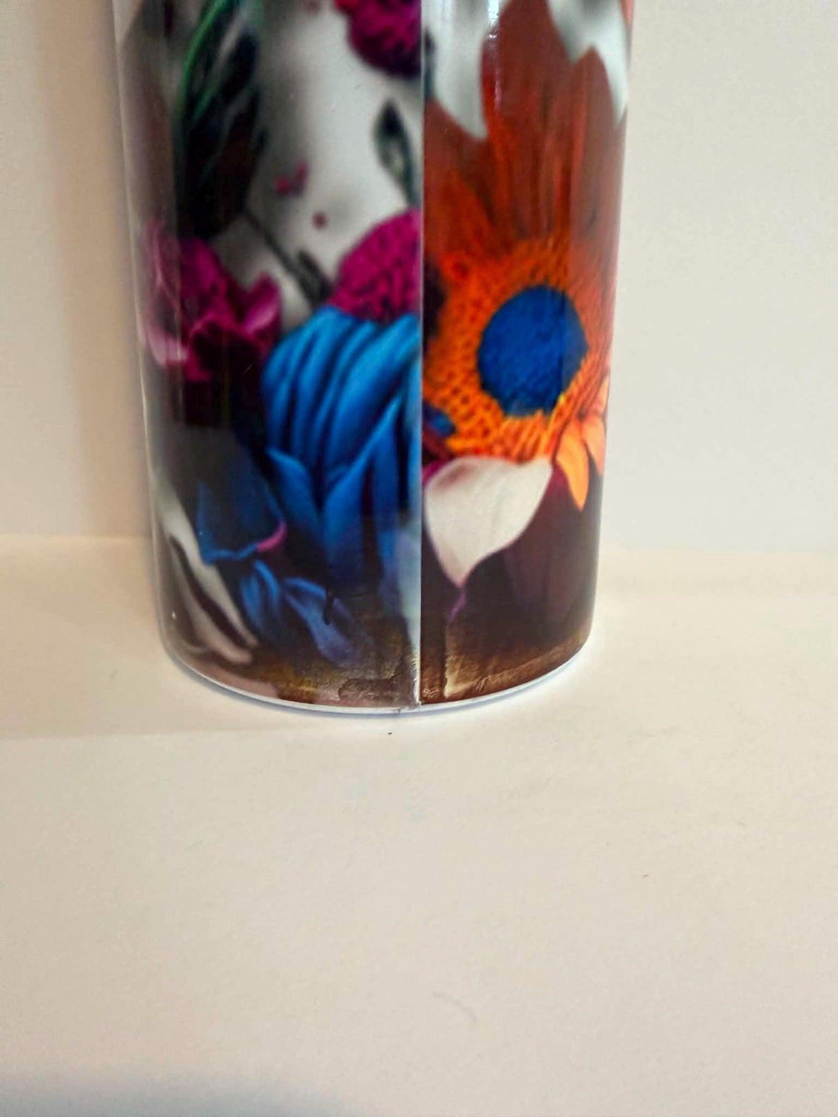 Floral 20 oz Sublimation Tumbler Wildflower Stainless Steel Cup | Handmade Skinny Tumbler | Clearance