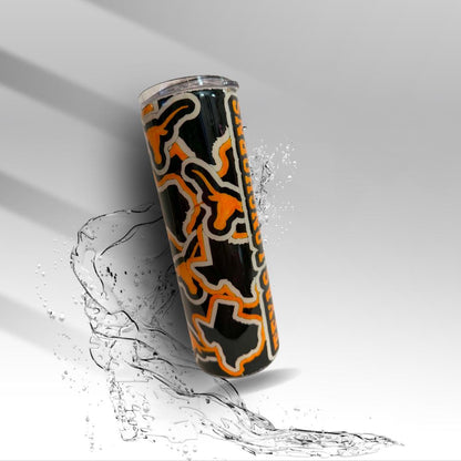 Texas Longhorns 20 oz Epoxy Tumbler | Handmade Stainless Steel Cup | Longhorn Cup | Clearance