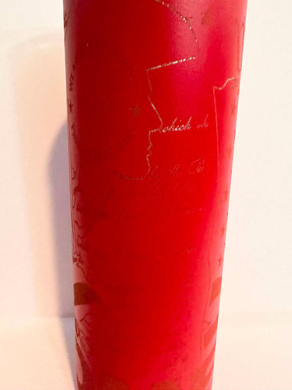 We the People 20 oz Laser Engraved Tumbler | Patriotic Constitution Tumbler | American Flag Stainless Steel Cup | Clearance