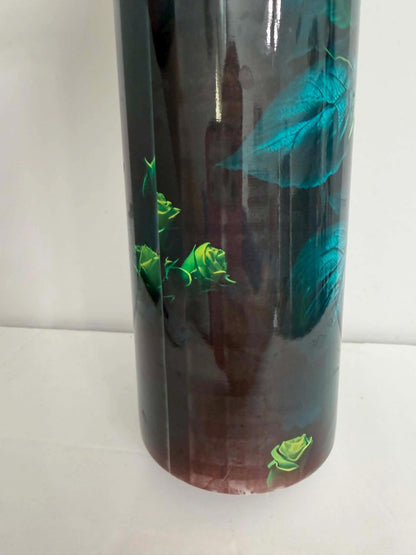 Storm Rose 30 oz Sublimation Tumbler | Gothic Yellow Rose Travel Mug | Lightning Floral Skinny Cup | Clearance