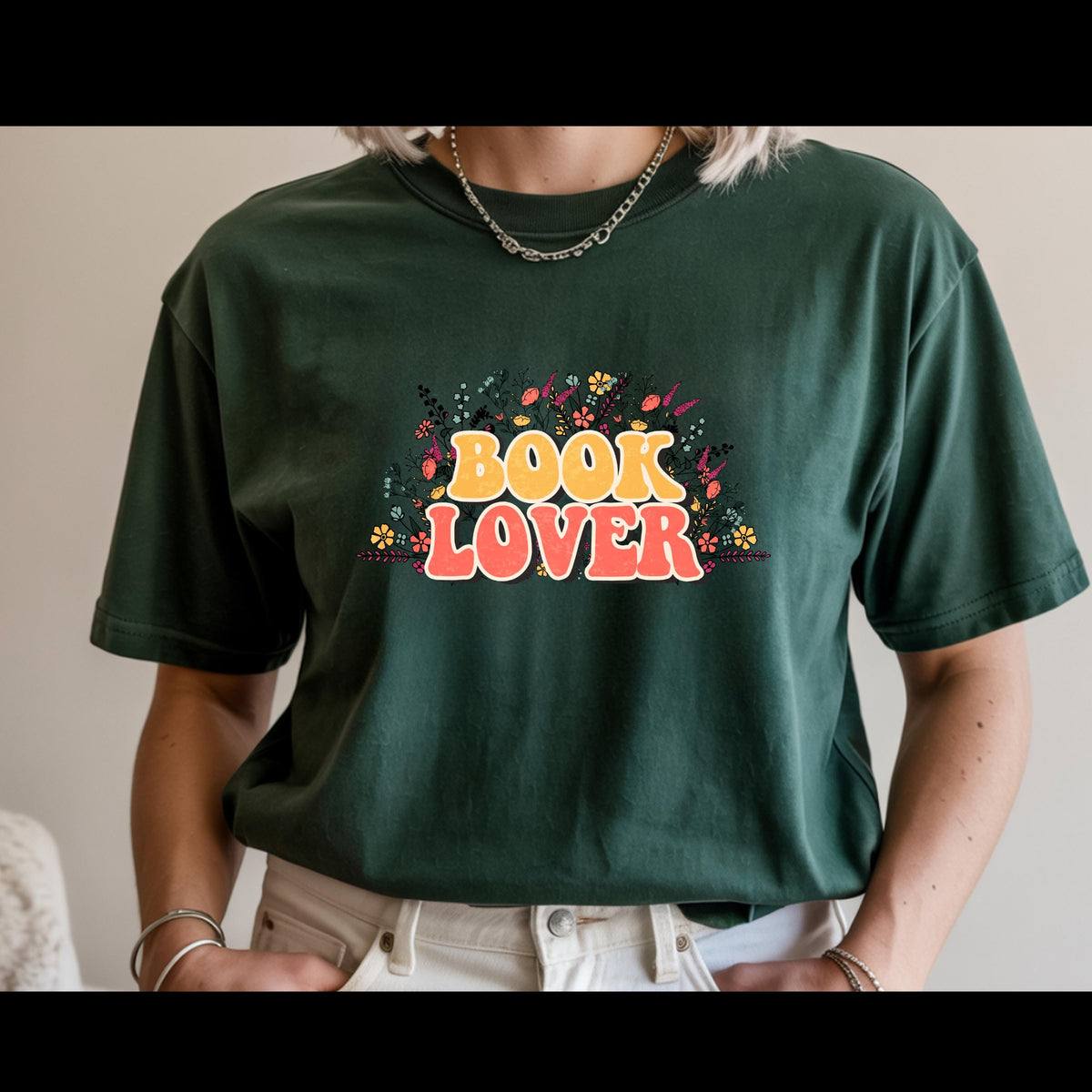 Book Lover Shirt | Retro Reader Graphic Tee | Floral Bookish T-Shirt | Bibliophile Gift | Cute Reading Shirt | Booktok Lover Tee