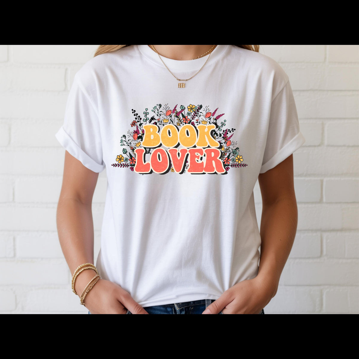 Book Lover Shirt | Retro Reader Graphic Tee | Floral Bookish T-Shirt | Bibliophile Gift | Cute Reading Shirt | Booktok Lover Tee