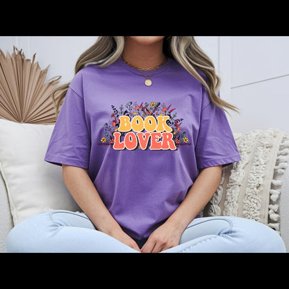 Book Lover Shirt | Retro Reader Graphic Tee | Floral Bookish T-Shirt | Bibliophile Gift | Cute Reading Shirt | Booktok Lover Tee