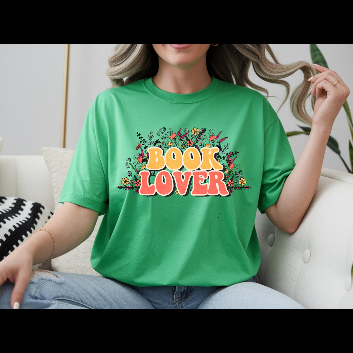 Book Lover Shirt | Retro Reader Graphic Tee | Floral Bookish T-Shirt | Bibliophile Gift | Cute Reading Shirt | Booktok Lover Tee