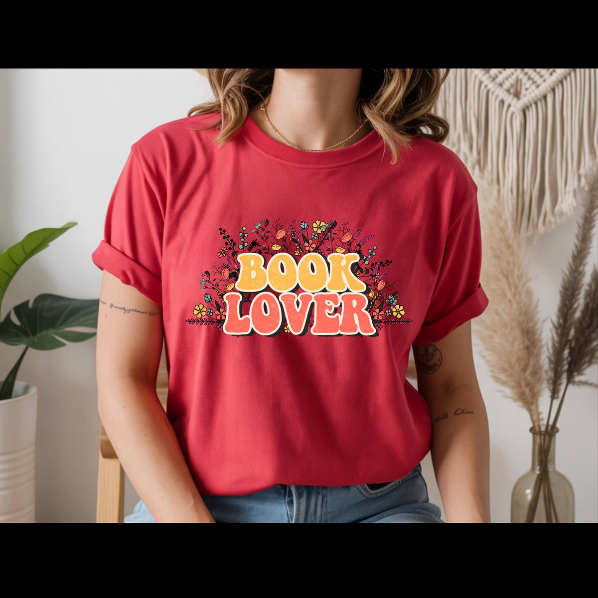 Book Lover Shirt | Retro Reader Graphic Tee | Floral Bookish T-Shirt | Bibliophile Gift | Cute Reading Shirt | Booktok Lover Tee