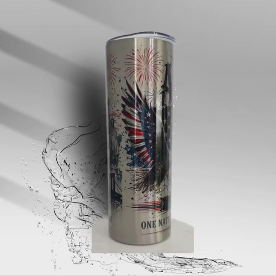 America 250 Years Tumbler | Statue of Liberty Eagle Cup | 1776 2026 Patriotic Stainless Steel Tumbler Gift USA