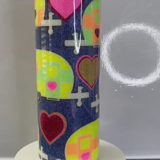 Camping/Camper, Glitter Epoxy Custom oz Tumbler