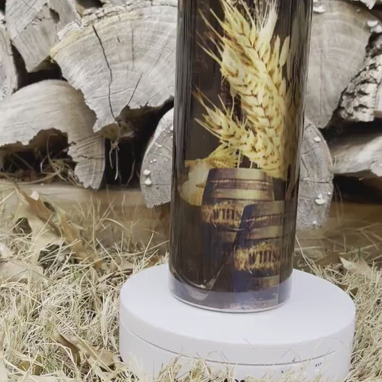 Men’s Whiskey, Sublimated 20oz Skinny Stainless Steel Tumbler