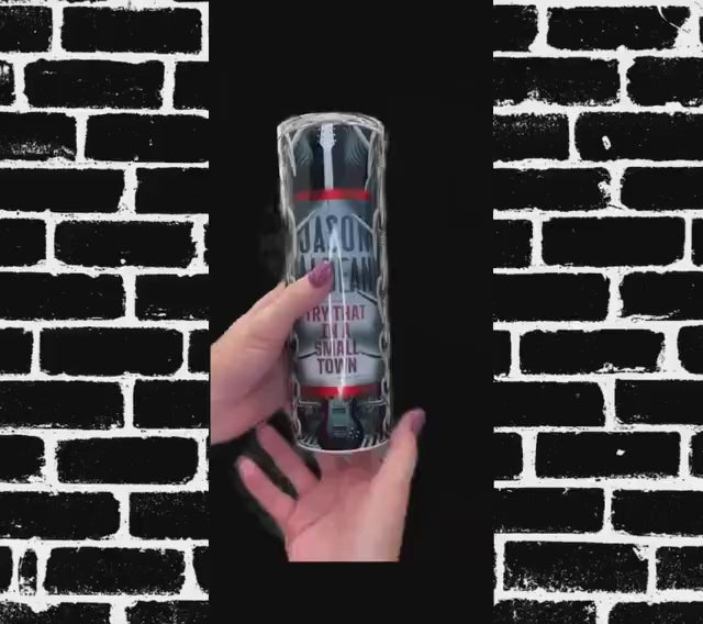 Jason Aldean Tumbler: Patriotic Country Cup, Small Town Pride (20oz 30oz)